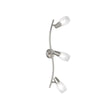 Barra 3 Faretti Colmar E14 Vetro Satinato- 1,0 Pz