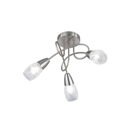 Plafoniera Colmar 3 Luci E14 Vetro Satinato- 1,0 Pz