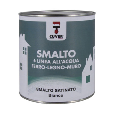 Smalto Satin. Allacqua Cuver Bianco 0,750 L- Colorificio I.Co.Ri.P.- 6,0 Pz