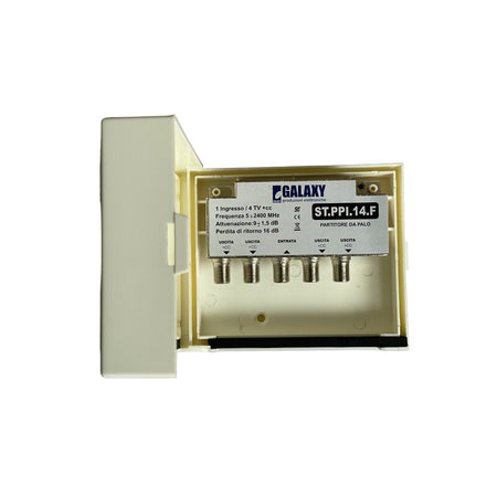 Partitore Da Esterno Sat/Dt 1 Ingresso 4 Uscite- 1,0 Pz