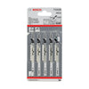Bosch-A 5 Lame T 101 B Per Seghetto Alternativo- 1,0 Confezione