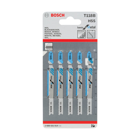 Bosch-A 5 Lame T 118 B Per Seghetto Alternativo- 1,0 Confezione