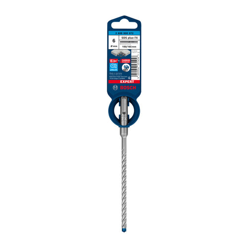 Bosch-A Punta Sds Plus-7X Expert 6X100/165 Mm- 1,0 Pz