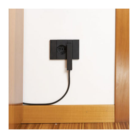 Fme 80.091 Spina Salvaspazio 16A Clock Nero- 1,0 Pz