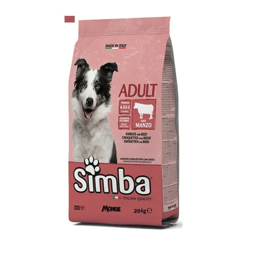Crocchetta Cane Monge Simba 20 Kg Adult Manzo- 1,0 Pz