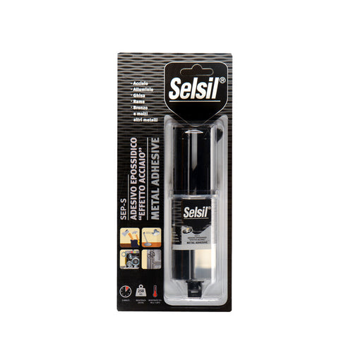 Selsil Adesivo Epossidico Sep-S Effetto Acciaio 28 G- 12,0 Pz