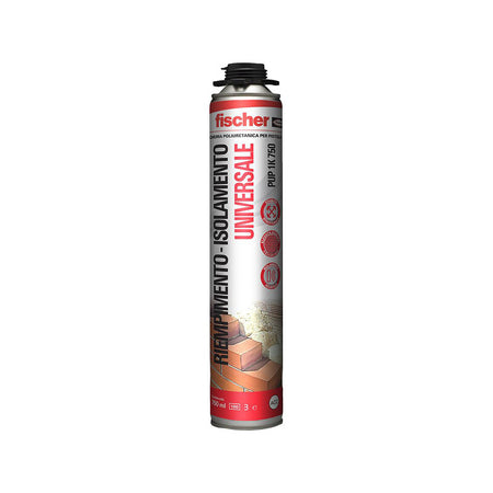 Fischer Schiuma Poliuretanica Univ. Pist. 750 Ml Pup 1K- 12,0 Pz