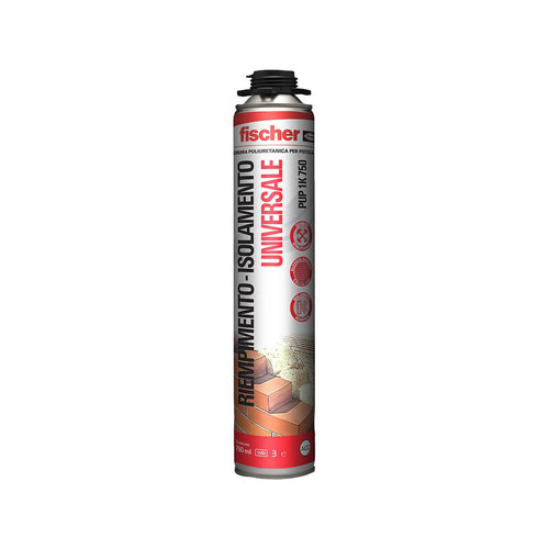 Fischer Schiuma Poliuretanica Univ. Pist. 750 Ml Pup 1K- 12,0 Pz