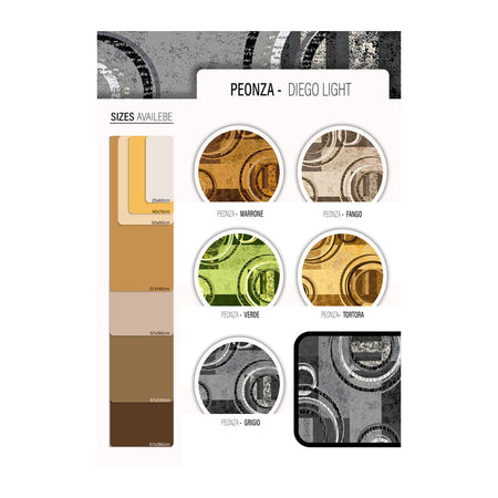 Tappeto Cucina Peonza 57X240 Cm Assortito- 10,0 Pz