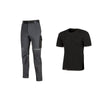 Workwear Kit 2 T-Shirt+ Pantal Black/Grey Tg L- 1,0 Confezione