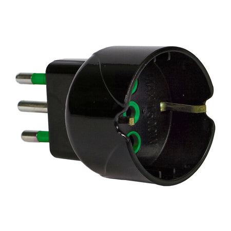 Fme 82.601 Adattatore 10A 2P+T-Schuko Garanti Nero- 50,0 Pz