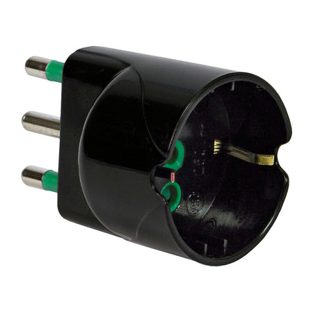 Fme 82.611 Adattatore 16A 2P+T Schuko Garanti Nero- 50,0 Pz