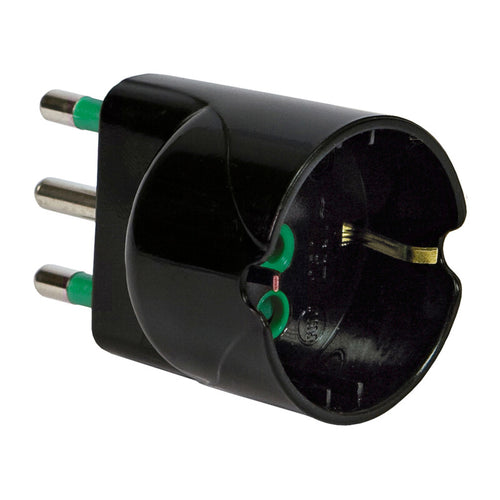 Fme 82.611 Adattatore 16A 2P+T Schuko Garanti Nero- 50,0 Pz
