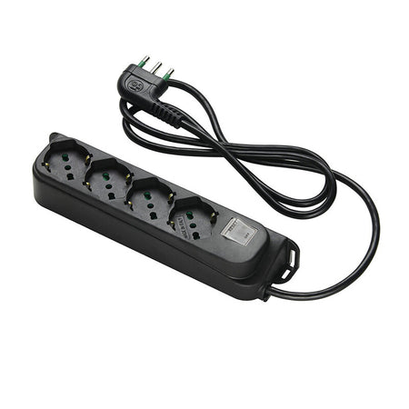 Fme 47.4214 Multipresa 4P Bip/Sc+Int Sicur 10A Ner- 1,0 Pz