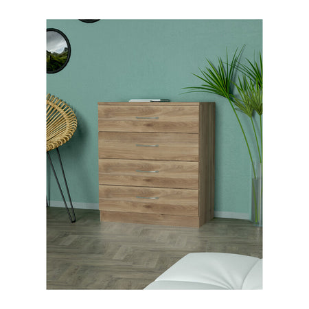 Kit Cassettone 4C. 70X40Xh72 Cm Rovere- 1,0 Pz