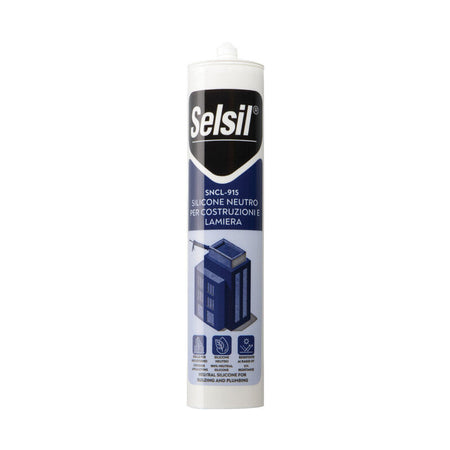 Selsil Silicone Neutro Trasparente 310 Ml- 25,0 Pz