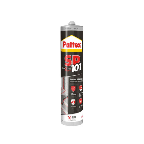 Pattex Silicone Sp101 Grigio 280 Ml Cartuc.- 1,0 Pz