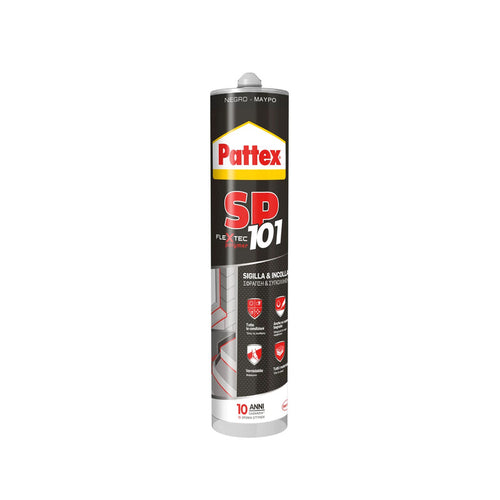 Pattex Silicone Sp101 Nero 280 Ml Cartuc.- 1,0 Pz
