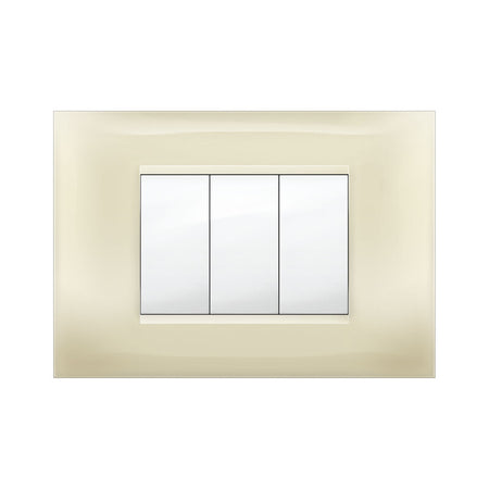 Placca Mivida Plana Avorio 3P- 10,0 Pz