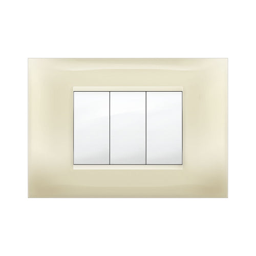 Placca Mivida Plana Avorio 3P- 10,0 Pz