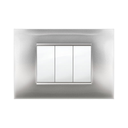 Placca Mivida Plana Alluminio Chiaro 3P- 10,0 Pz