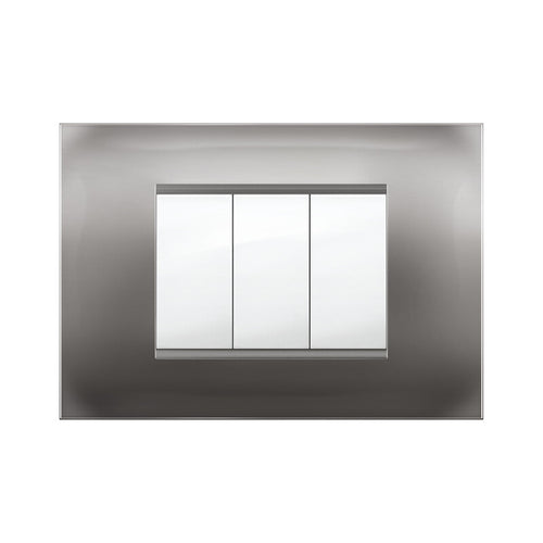 Placca Mivida Plana Alluminio Notte 3P- 10,0 Pz