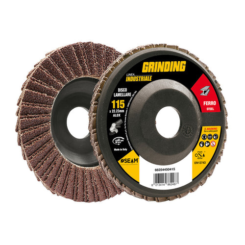 Grinding Industriale Disco Lamell Alox 115 Gr 40- 10,0 Pz