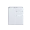 Mobile 2A+2C Cm 72X35X87H Bianco/Bianco Luc.- 1,0 Pz
