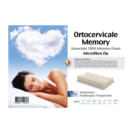 Guanciale Memory Foam Ortocervicale Onda H.11/13- 1,0 Pz