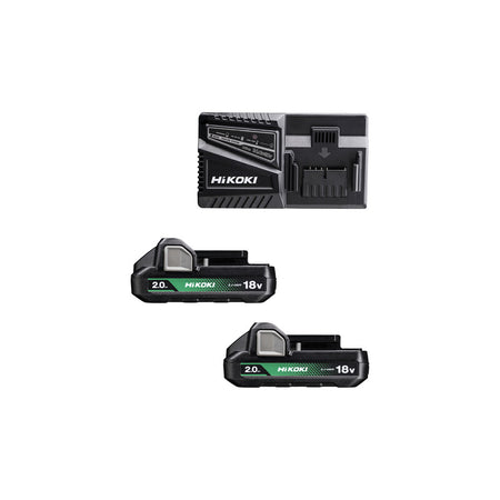 Hikoki Pack Batteria Uc18Yfslwfz 18V 2X2Ah+Caric- 1,0 Pz