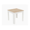 Tavolo Fisso Cm 80X 80Xh75 Rovere/Bianco- 1,0 Pz
