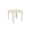 Tavolo Fisso Cm 80X 80Xh75 Frassino Bianco- 1,0 Pz