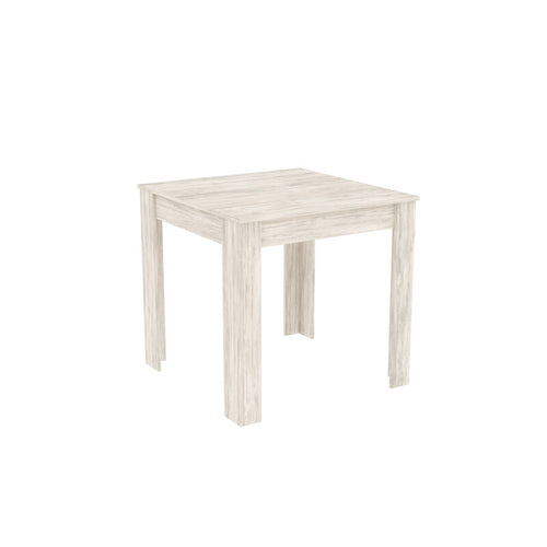 Tavolo Fisso Cm 80X 80Xh75 Frassino Bianco- 1,0 Pz