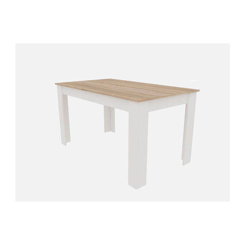 Tavolo Fisso Cm 80X138Xh.75 Rovere/Bianco- 1,0 Pz