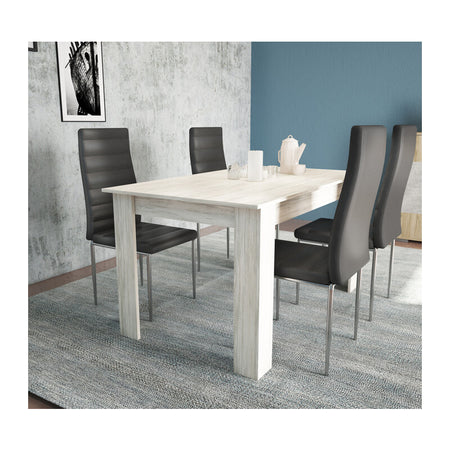 Tavolo Fisso Cm 80X138Xh.75 Frassino Bianco- 1,0 Pz