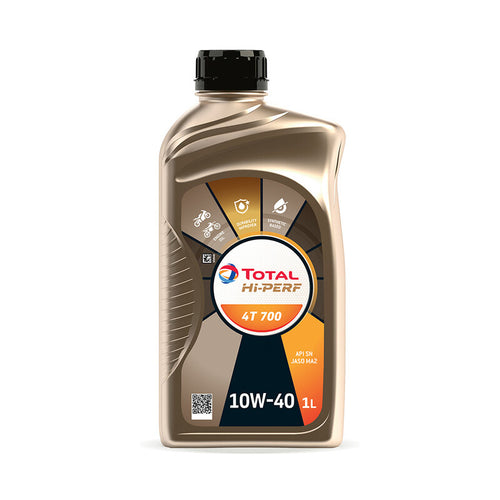 Olio Lubrificante Total Hi-Perf 4T 700 10W40 1 L- 12,0 Pz