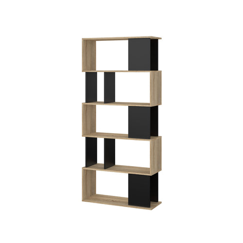Kit Libreria Maze 80X29X173 Quercia/Nero- 1,0 Pz