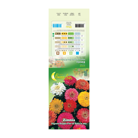 Semi Garden Zinnia Gigante- 10,0 Pz