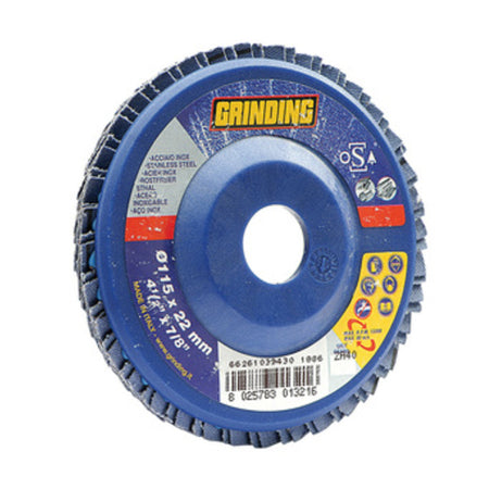 Grinding Disco Lamellare Zirc 180X22 Gr 60- Saint Gobain Abrasivi- 10,0 Pz