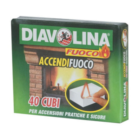 Accendifuoco 40 Cubi Diavolina 15300- Facco Giuseppe & C.- 24,0 Confezione