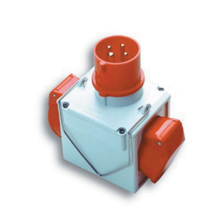 Fme 73.111 Adattatore Cee 16A 2 Prese 380V Ip44- Fanton- 1,0 Pz