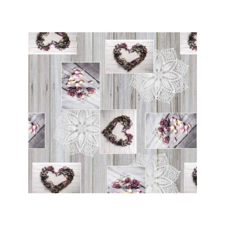 Tovagliato Fantasia Cuori Futura Dis. 115.1 H 140 Cm- 20,0 Ml