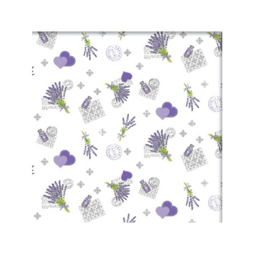 Tovagliato Fantasia Viola Futura Dis. 601.4 H 140 Cm- 20,0 Ml