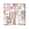Tovagliato Fantasia Cuori Futura Dis. 606.1 H 140 Cm- 20,0 Ml
