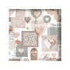 Tovagliato Fantasia Cuori Futura Dis. 606.2 H 140 Cm- 20,0 Ml