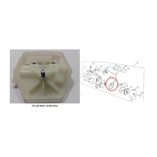 R Motosega J-Sky Zl2500(Fig.109 Base Filtro)- 1,0 Pz