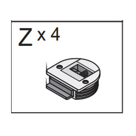 R Meccanismo Z X 4 X Kit Armadio 2Asc Cm.120X50X200H Ro/Bia- 1,0 Pz