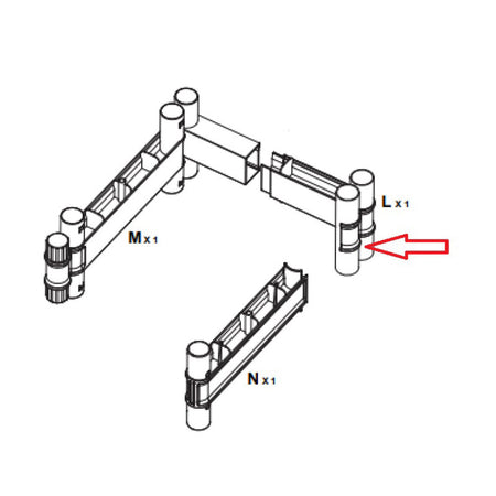 R Cintura L X Armadio Terry Wave 1A 35X44X181H T/P 2350Ruw- 1,0 Pz