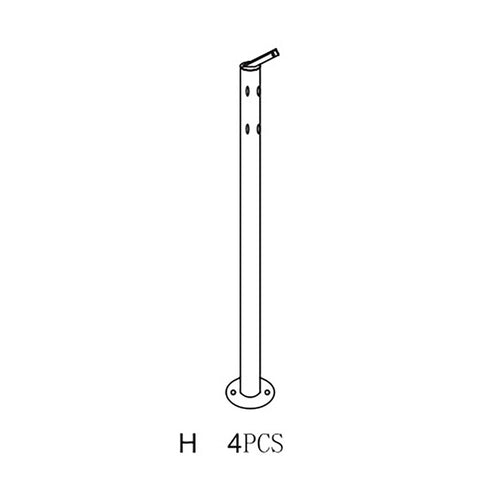 R Palo H X Gazebo In Acciaio Mt.3X4 Armonia Yf-3246- 1,0 Pz