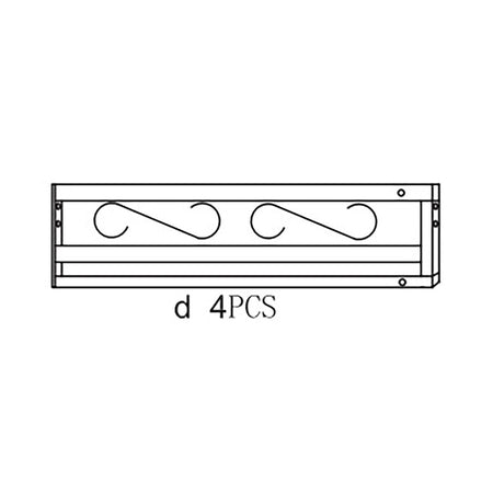R Trave D X Gazebo In Acciaio Mt.3X4 Armonia Yf-3246- 1,0 Pz